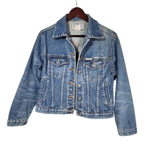 Star Blue Vintage 90s Denim Jacket Women's Size Medium Blue Jean Y2K